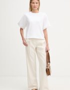 DKNY Памучна тениска дамска в бяло DJ6T1731