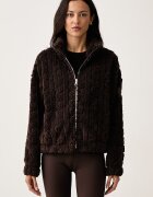 DKNY поларен суичър дамски кафяв DP6J9737