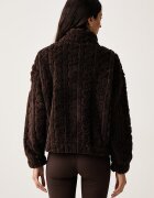 DKNY поларен суичър дамски кафяв DP6J9737