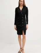 DKNY Рокля в черно къса със стандартна кройка DD5J2P39