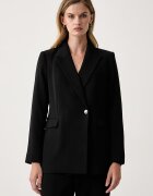 DKNY сако с двуредно закопчаване дамско черно UG6J2708