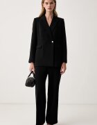 DKNY сако с двуредно закопчаване дамско черно UG6J2708