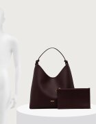 DKNY шопинг чанта дамска от имитация на кожа бордо R54CAO07