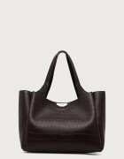 DKNY шопинг чанта дамска от имитация на кожа кафява R63APG32