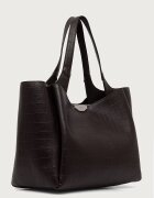 DKNY шопинг чанта дамска от имитация на кожа кафява R63APG32