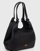 DKNY шопинг чанта дамска от имитация на кожа PAULA черна R42BAE49