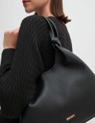 DKNY шопинг чанта дамска от имитация на кожа PAULA черна R42BAE49