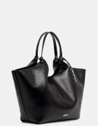DKNY шопинг чанта дамска от имитация на кожа PAULA черна R62AXE48