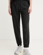 DKNY спортен панталон дамски черен с висока талия DP6P3644