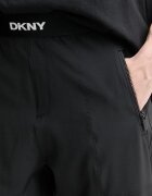 DKNY спортен панталон дамски черен с висока талия DP6P3644