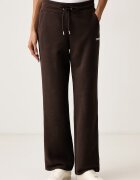 DKNY спортен панталон дамски с памук кафяв DP6P3801