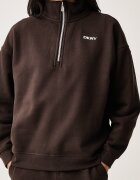 DKNY суичър дамски с памук кафяв DP6T1652