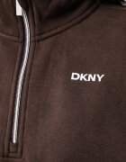 DKNY суичър дамски с памук кафяв DP6T1652