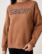 DKNY суичър дамски с памук кафяв DP6T1829
