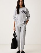 DKNY суичър дамски с памук сив DP6T1845