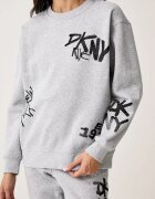 DKNY суичър дамски с памук сив DP6T1845