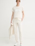 DKNY тениска дамска от памук бежова DP6T1733