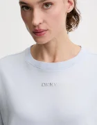 DKNY тениска дамска от памук синя DP6T1662