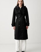 DKNY тренч дамски черен DLEMPX66