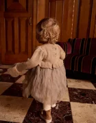 Donsje Бебешка вълнена рокля Paulien Dress