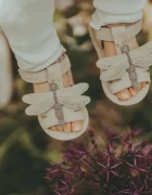 Donsje Бебешки кожени сандали Tuti Sky Sandals Libelle