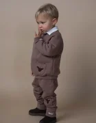 Donsje Бебешки памучен суичър Foppe Sweater Stags
