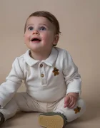 Donsje Бебешко боди от памук Polau Bodysuit Gingerbread