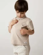 Donsje Детска памучна тениска с яка Wouti Shirt Groom