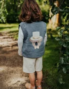 Donsje Детска жилетка от лен Larsel Linen Gilet Groom