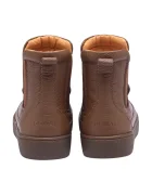 Donsje Детски кожени зимни обувки Thuru Classic Boots Bear в кафяво 2023802