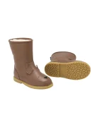 Donsje Детски кожени зимни обувки Wadudu Classic Boots Bear в кафяво 2022001