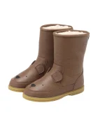 Donsje Детски кожени зимни обувки Wadudu Classic Boots Bear в кафяво 2022001