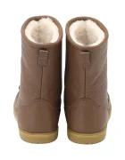 Donsje Детски кожени зимни обувки Wadudu Classic Boots Bear в кафяво 2022001