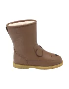 Donsje Детски кожени зимни обувки Wadudu Classic Boots Bear в кафяво 2022001