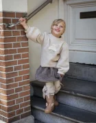 Donsje Вълнен бебешки пуловер Denna Merino Wool Sweater Bunny