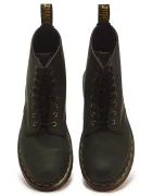 Dr Martens боти от кожа 1460 зелени DM11822300