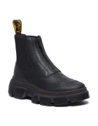 Dr Martens Кожени боти челси DMXL Zip Chelsea в черно с платформа DM41070001