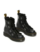 Dr. Martens Кожени кубинки 1460 LTT Fur Lined в черно с платформа с лека изолация DM31876001