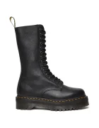 Dr Martens Кожени кубинки 1b99 Quad в черно с платформа DM31426001