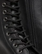 Dr Martens Кожени кубинки 1b99 Quad в черно с платформа DM31426001
