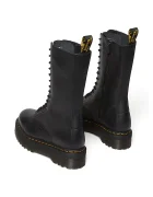 Dr Martens Кожени кубинки 1b99 Quad в черно с платформа DM31426001
