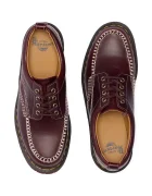 Dr Martens половинки обувки от кожа Lowell бордо DM31817600