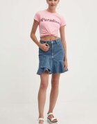 Drivemebikini Памучна тениска Paradiso в розово с голи рамене