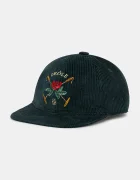 Drôle de Monsieur Джинсова шапка с козирка La Casquette Velours DrUle Rose