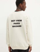 Drôle de Monsieur Памучен суичър в бежово с принт PERM.SW149.CO127 Le Sweatshirt Slogan