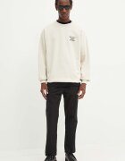 Drôle de Monsieur Памучен суичър в бежово с принт PERM.SW149.CO127 Le Sweatshirt Slogan