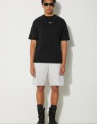Drôle de Monsieur Памучна тениска Le T-Shirt Slogan Classique в черно с изчистен дизайн PERM-TS202-CO002-BL