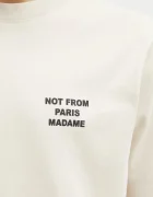 Drôle de Monsieur Памучна тениска Le T-Shirt Slogan в бежово с принт PERM.TS203.CO002