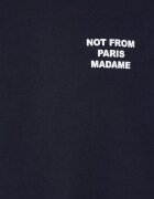 Drôle de Monsieur Памучна тениска Le T-Shirt Slogan в тъмносиньо с принт PERM-TS203-CO002-NY