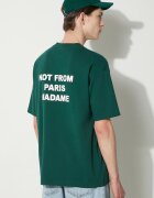 Drôle de Monsieur Памучна тениска Le T-Shirt Slogan в зелено с принт PERM-TS203-CO002-DGN